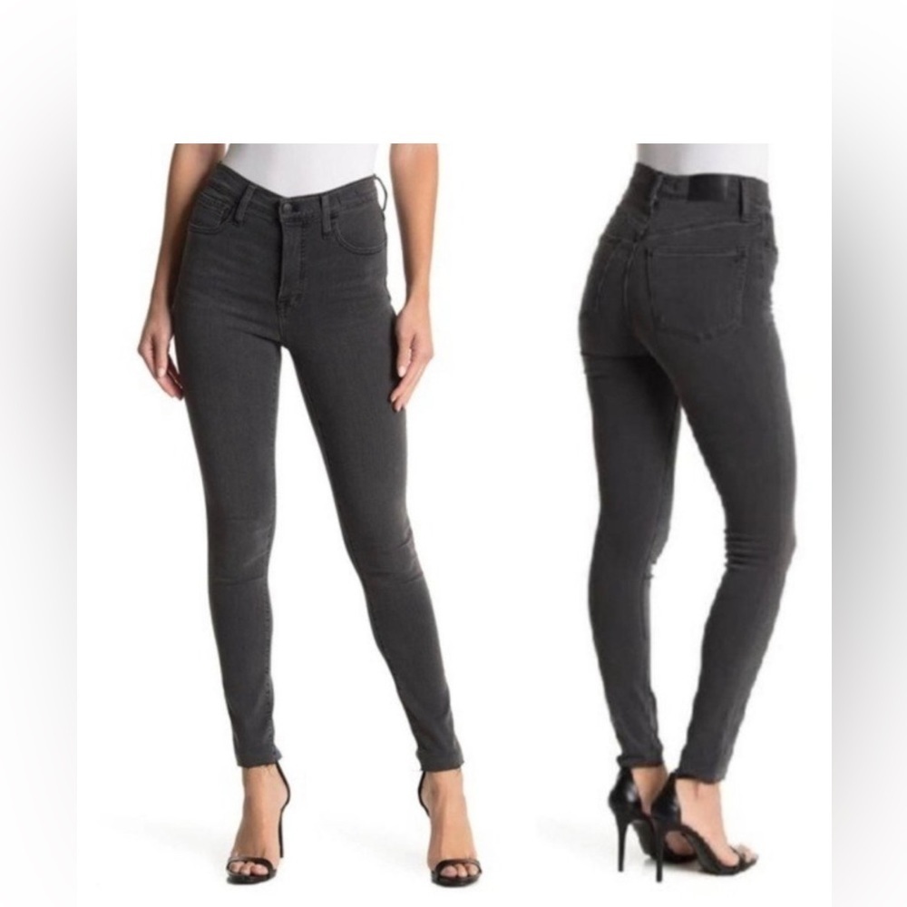 Madewell 10” High Rise Skinny Jeans Gray | Size 26